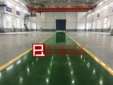 中石油压缩机厂混凝土密封固化剂地坪施工后2