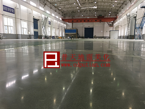 中石油压缩机厂混凝土密封固化剂地坪施工后1