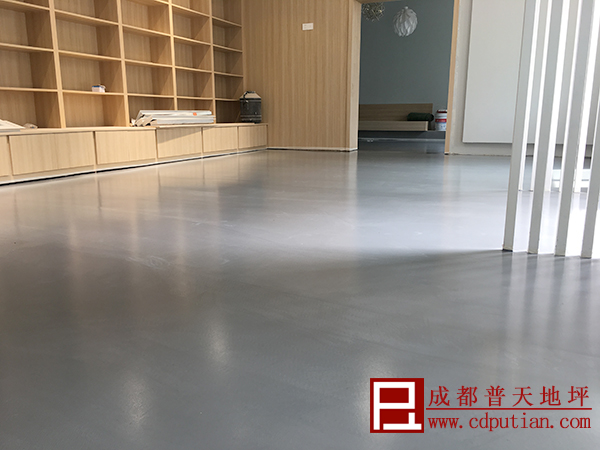 成都铁路文化展览馆水泥自流平
