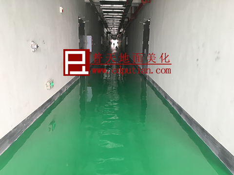 邛崃仓库通道环氧地坪4