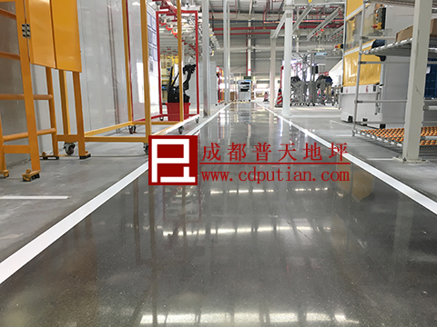 金刚砂耐磨地坪固化抛光2