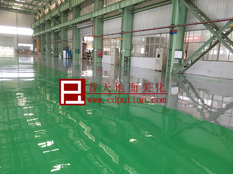龙泉环氧自流平地坪完工